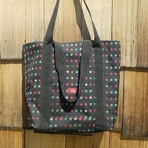 Dickies rainbow star pattern tote bag